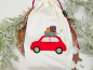 Preview: Retro Auto Weihnachts Set - doodle Stickdatei